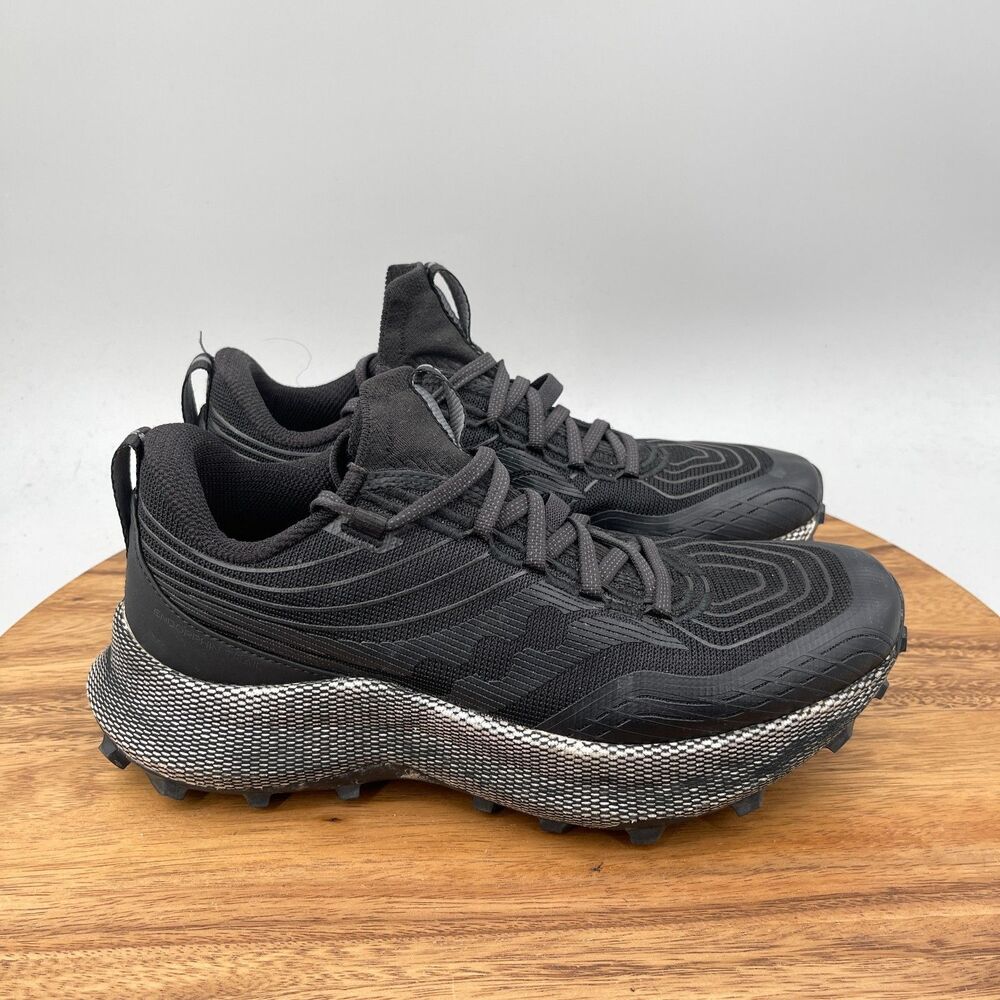 Saucony Endorphin Trail Shoes Womens Size 9.5 Black Trail Running Comfort Hiking